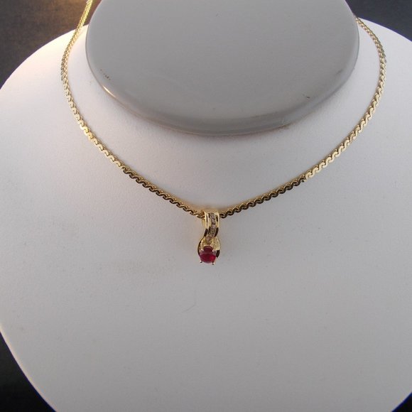 Ruby & Diamond Necklace